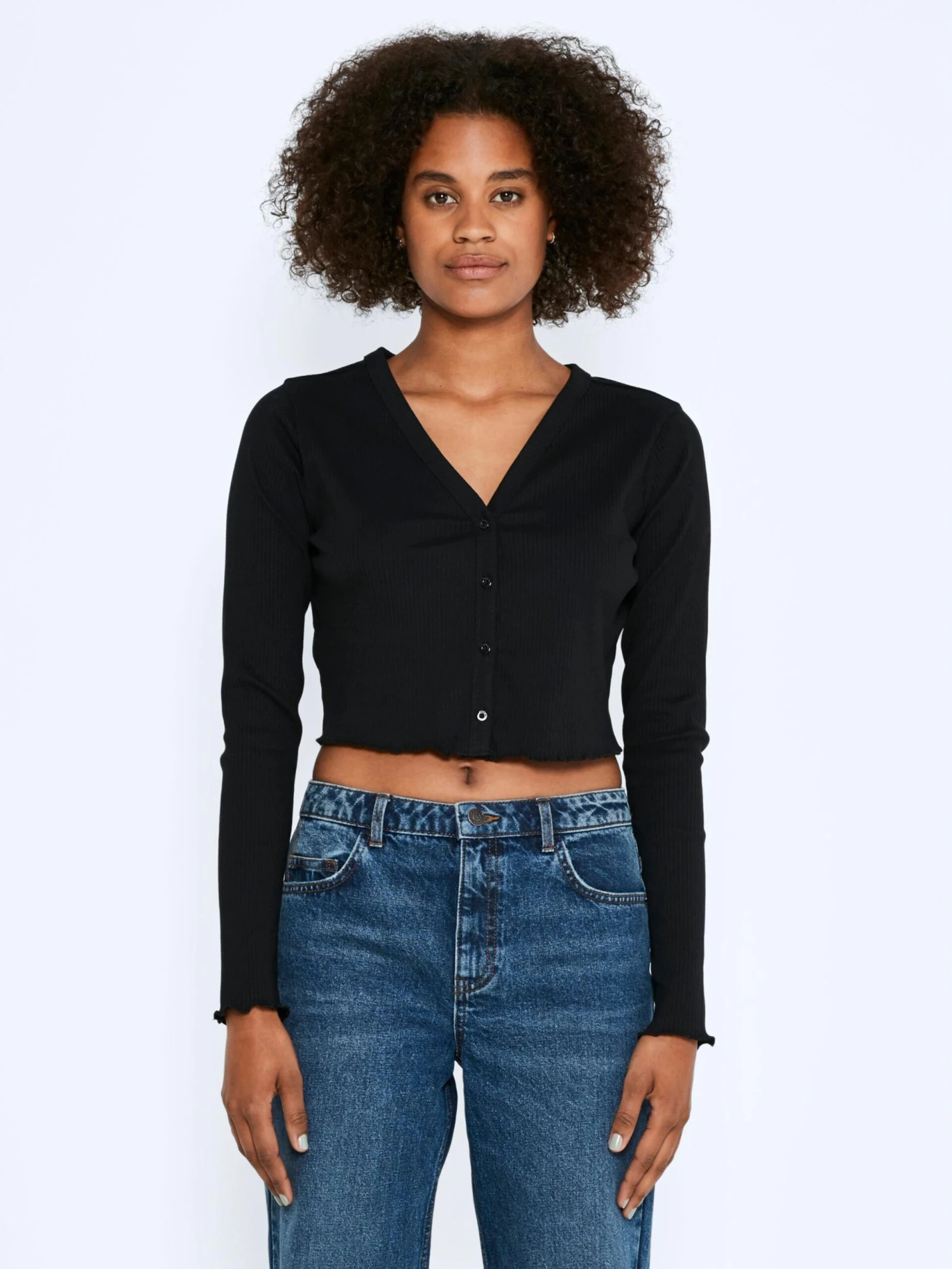 Noisy May Gilets Cardigan Drakey Femme Noir 2 Noisy May Gilets Cardigan Drakey Femme Noir – Image 2