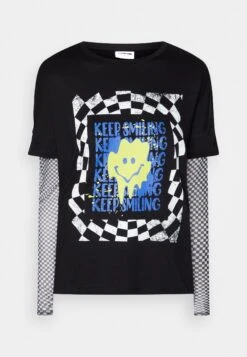 Noisy May Nmarya Mix - T-Shirt À Manches Longues - Black -Noisy May 7d4fb642b59b45d98b77a58b477c6934