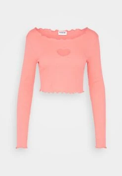 Noisy May Nmmaya Heart Cut Out - T-Shirt À Manches Longues - Sunkissed Coral -Noisy May 7e5eb1c815c040ffb5a96aaa54eb93e5