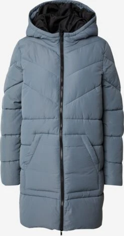 Noisy May Manteaux Dhiver Manteau D’hiver Dalcon Femme Bleu Fumé