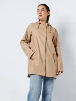 Noisy May Manteaux Courts Manteau Mi-saison Sky Femme Beige Foncé -Noisy May 8258019c0c55c4a846b3f241d8820dd3