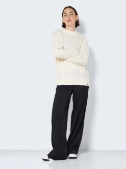 Noisy May Pulls Maille Fine Pull-over Diego Femme Crème -Noisy May 8479bd47efcbb264e2a21c35f806ecc6