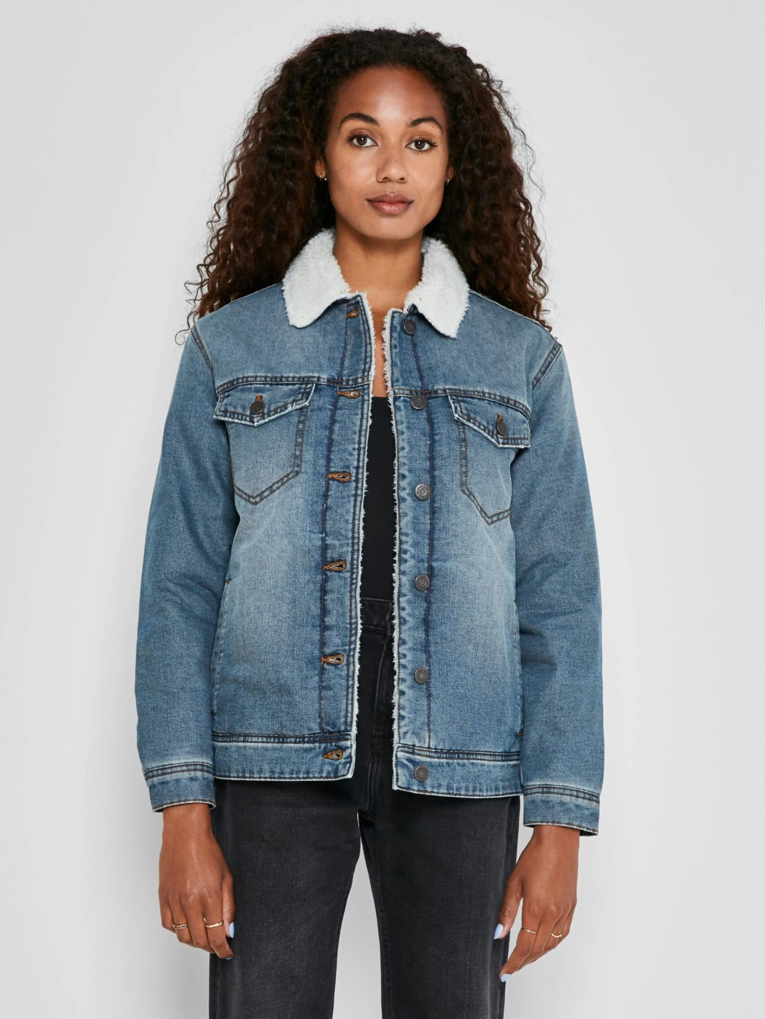 Noisy May Vestes En Jean Veste Mi-saison Ole Femme Bleu 3 Noisy May Vestes En Jean Veste Mi-saison Ole Femme Bleu – Image 3