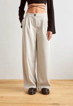 Noisy May Nmvera Wide Leg Pant - Pantalon Classique - Grey