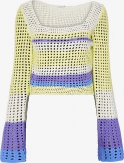 Noisy May Pulls Maille Fine Pull-over Kelly Femme Mélange De Couleurs