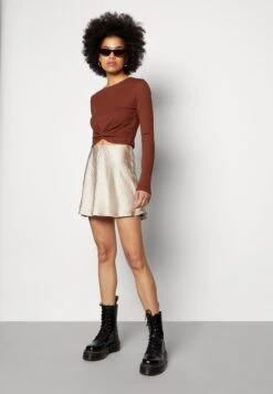 Noisy May Nmdrakey Twiggi - T-Shirt À Manches Longues - Cappuccino -Noisy May 8d82a5a00698458ca7040704f8bc3a37