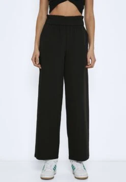 Noisy May Nmlucas Almond Wide Pant - Pantalon Classique - Black