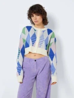 Noisy May Gilets Cardigan Ella Femme Crème -Noisy May 91ff309d49e54d98a756c610829c5521