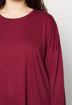 Nmmathilde O Neck High Low Curve - T-Shirt À Manches Longues - Burgundy -Noisy May 926b4155a41246e9aee853a0bd2b382c