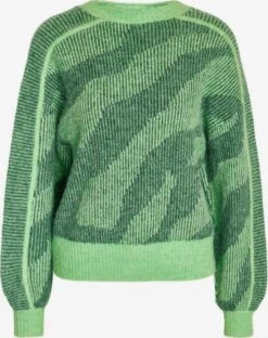 Noisy May Pulls Maille Fine Pull-over Femme Menthe / Vert Foncé