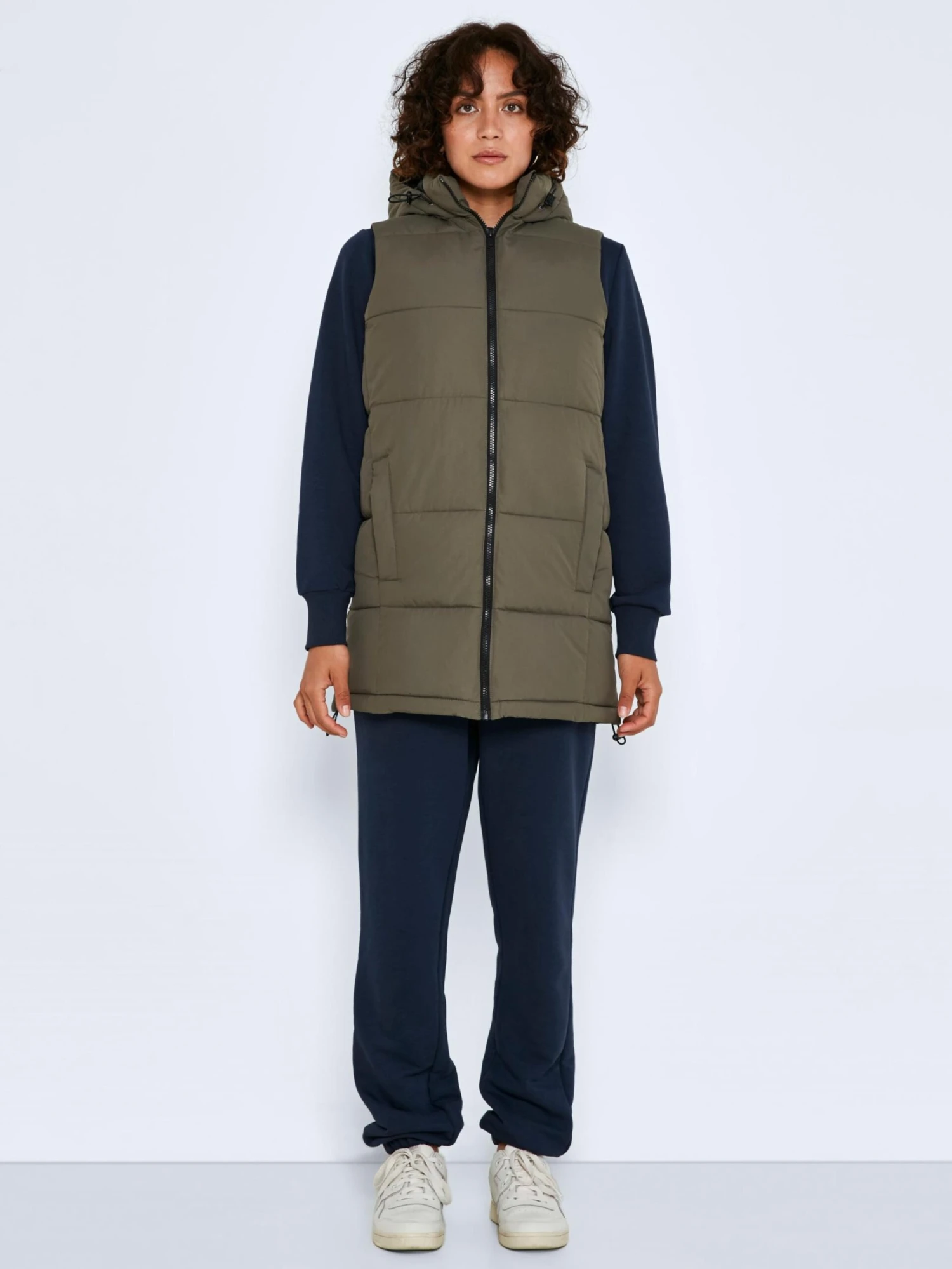 Noisy May Vestes Sans Manches Gilet Aurora Femme Kaki 3 Noisy May Vestes Sans Manches Gilet Aurora Femme Kaki – Image 3