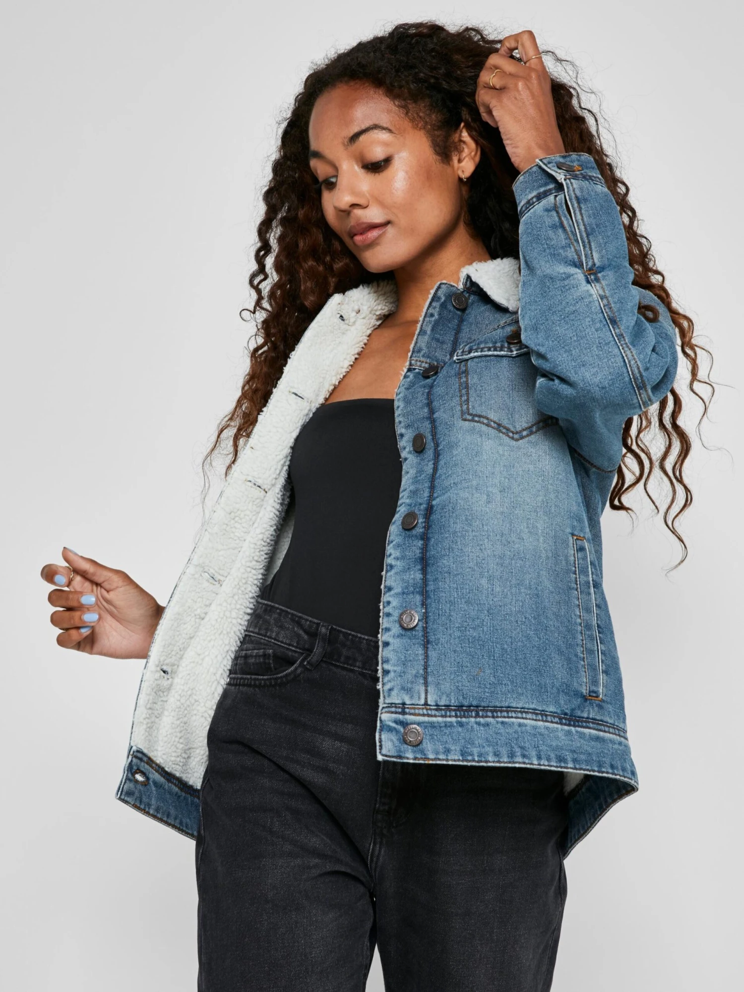 Noisy May Vestes En Jean Veste Mi-saison Ole Femme Bleu 4 Noisy May Vestes En Jean Veste Mi-saison Ole Femme Bleu – Image 4