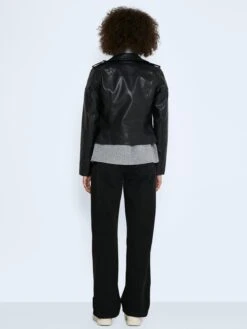 Noisy May Vestes En Cuir Veste Mi-saison Femme Noir -Noisy May 9c0c82dda3b72a28beacf646169a2f1d