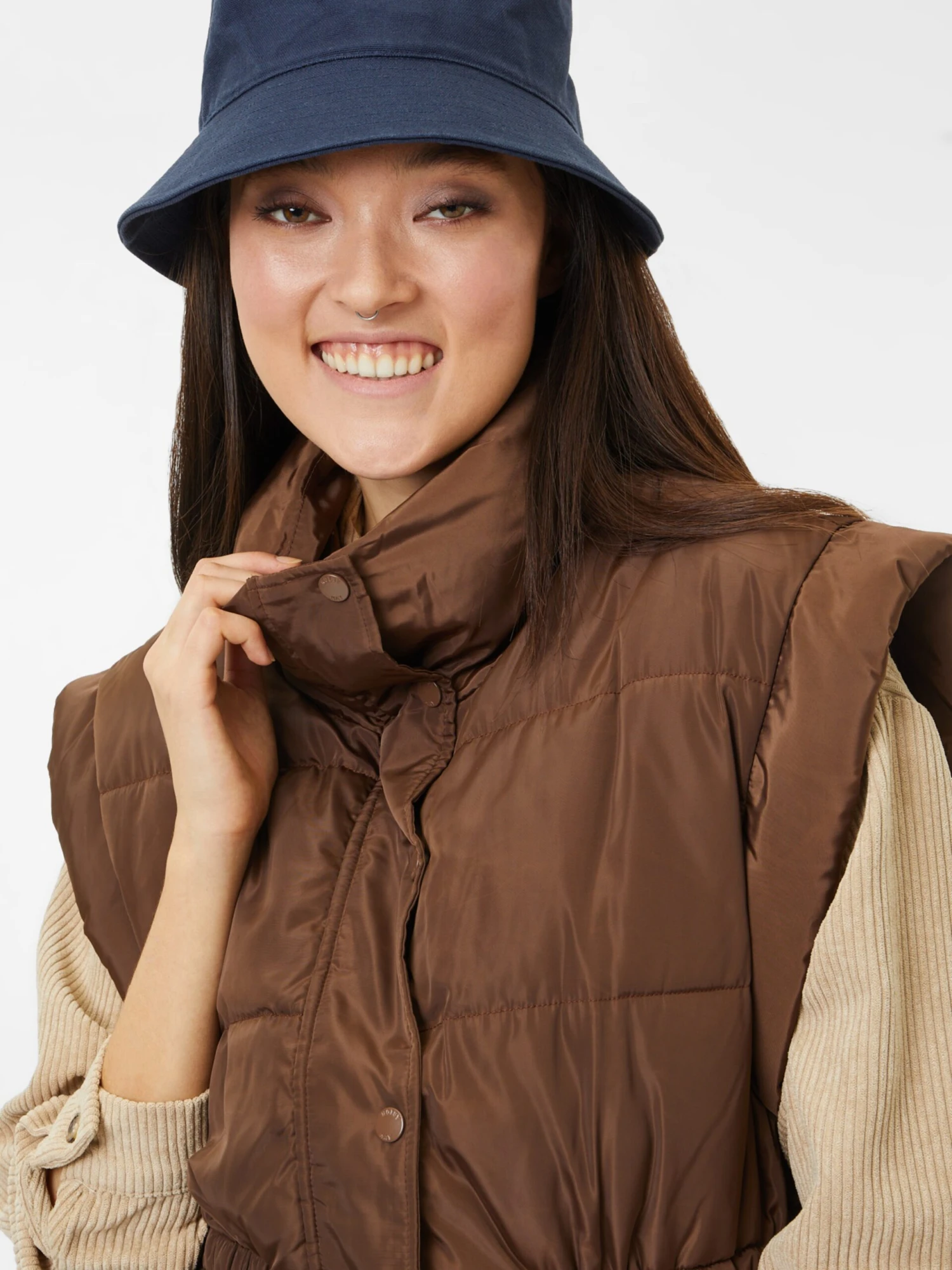 Noisy May Vestes Sans Manches Gilet Fairy Femme Chocolat 2 Noisy May Vestes Sans Manches Gilet Fairy Femme Chocolat – Image 2