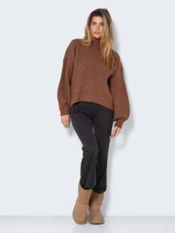 Noisy May Pulls à Col Roulé Pull-over Orla Femme Marron -Noisy May a5d364a0296248e429ff79f0566f86c9