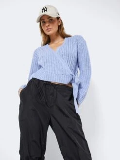 Noisy May Gilets Cardigan BARLEY Femme Bleu-gris -Noisy May a5f28047bbe5a6345d495340cc0ef251