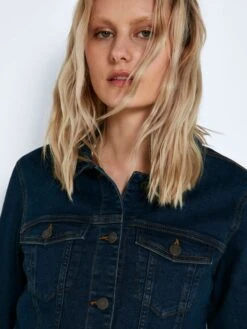 Noisy May Vestes En Jean Veste Mi-saison Debra Femme Bleu Foncé -Noisy May a650c8951647e660b72c3642727ffcfe