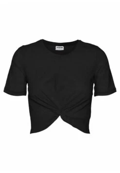 Noisy May Kurzes Geknotetes - T-Shirt Imprimé - Black