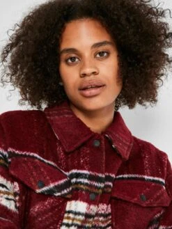 Noisy May Vestes De Mi-saison Veste Mi-saison Lulu Femme Rouge Sang -Noisy May a81c563437bf2be35a9d723bf423f087