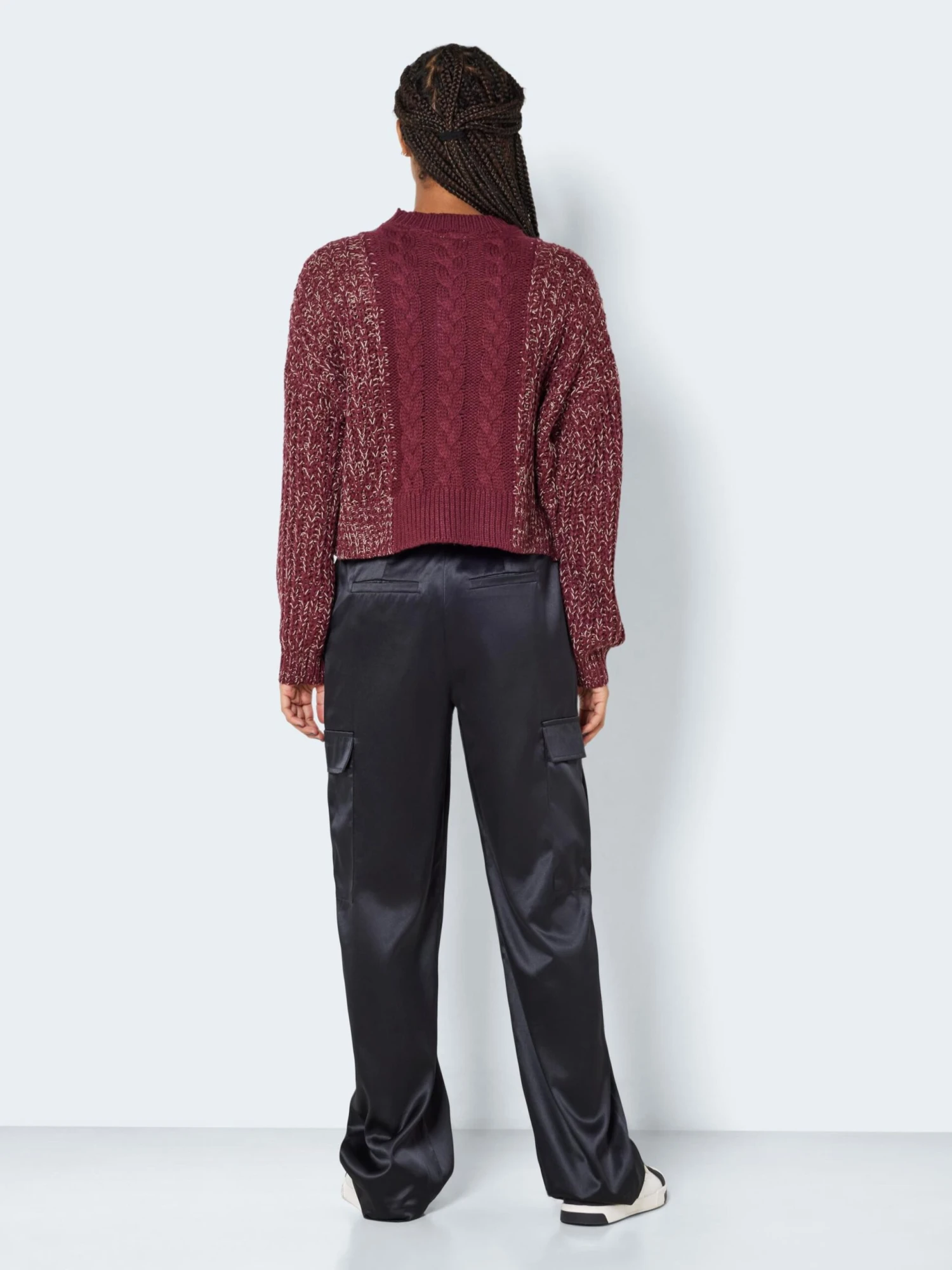 Noisy May Pulls Maille Fine Pull-over Lori Femme Lie De Vin 5 Noisy May Pulls Maille Fine Pull-over Lori Femme Lie De Vin – Image 5