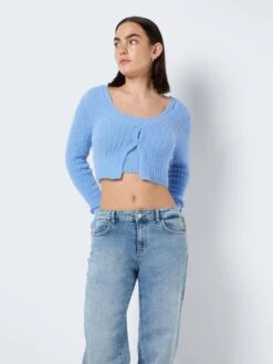 Noisy May Gilets Cardigan Sweet Femme Bleu Ciel -Noisy May a87f6450f50c310c904870804c627e29