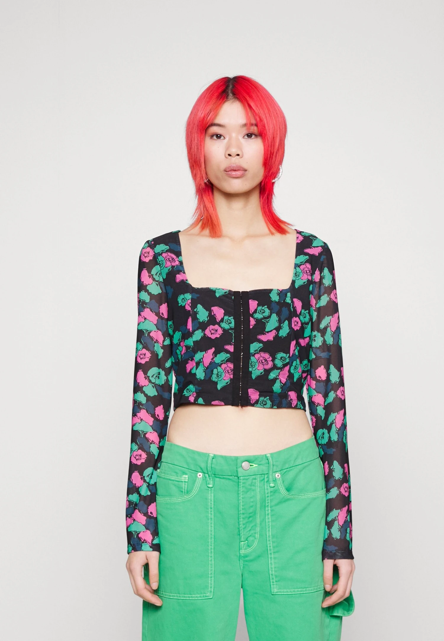 Noisy May Nmlesley Corset Bell - T-Shirt Imprimé - Black 1 Noisy May Nmlesley Corset Bell - T-Shirt Imprimé - Black