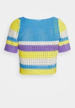 Noisy May Nmkelly Square Neck - T-Shirt Imprimé - Azure Blue/Eggnog/Purple/Habanero 4 Noisy May Nmkelly Square Neck - T-Shirt Imprimé - Azure Blue/Eggnog/Purple/Habanero -Noisy May b0412a1d026a4a73964e1a7caa18f633