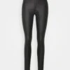 Nmcallie Coated Pants - Pantalon Classique - Black
