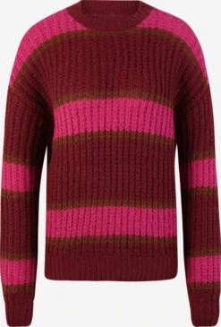 Noisy May Pulls Maille Fine Pull-over ADELE Femme Lie De Vin