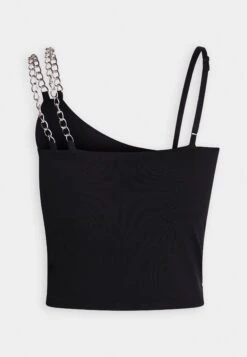 Noisy May Nmceleste Singlet Chain Detail - Débardeur - Black/Silver-Coloured -Noisy May bb64011b4df54523a7d5a67eaa85abed