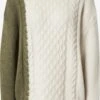Noisy May Pulls Maille Fine Pull-over DIEGO Femme Blanc Cassé