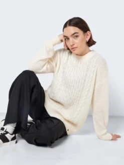 Noisy May Pulls Maille Fine Pull-over Diego Femme Crème -Noisy May bfb6a5e595a38f3a2b2051bf12411ee4