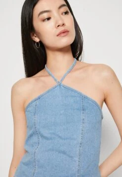 Noisy May Nicky Halterneck - Débardeur - Light Blue Denim -Noisy May bff62f2998754efe8501244111b2c070