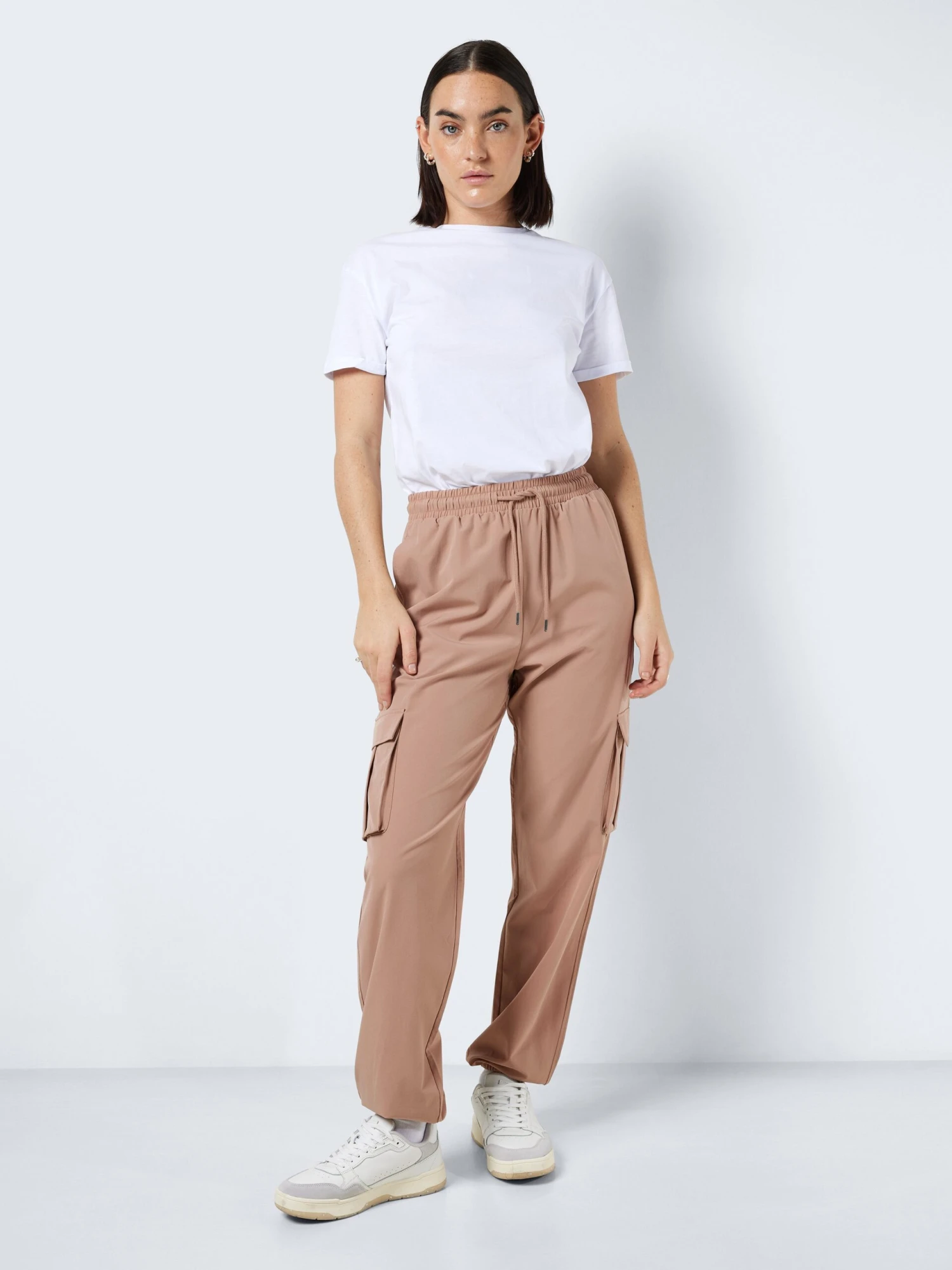 Noisy May Nmkirby Pants - Pantalon Cargo - Natural 2 Noisy May Nmkirby Pants - Pantalon Cargo - Natural – Image 2