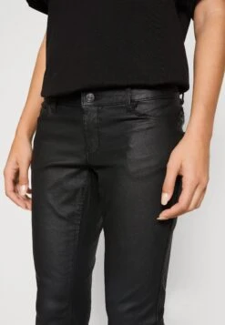 Noisy May Nmallie Skinny Coated Pant - Pantalon Classique - Black -Noisy May c25fd27d41d547cab31f275e018671a4