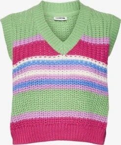 Noisy May Pulls Maille Fine Pull-over BARLEY Femme Vert Clair