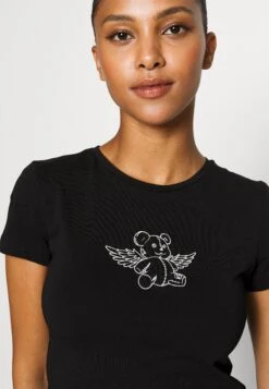 Noisy May Petite Nmsilja - T-Shirt Imprimé - Black -Noisy May c7f45e3e52024c21b5bde17d226a0c5b