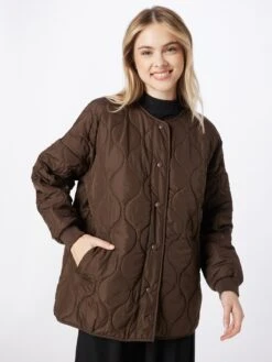 Noisy May Vestes De Mi-saison Veste Mi-saison FELINE Femme Brun Foncé -Noisy May d4bcb12536ece53af229dfdbe81df938