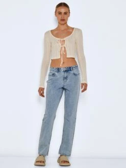 Noisy May Gilets Cardigan Judy Femme Crème -Noisy May d5c0459f10bf34d6e89f521d2d3dd2e8