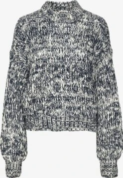 Noisy May Pulls Maille Fine Pull-over Speckle Femme Noir