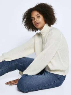 Noisy May Pulls Basiques Pull-over Timmy Femme Blanc Cassé -Noisy May d80c80daecac826d61d3caadba461c8c