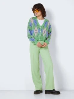 Noisy May Gilets Cardigan Kirsty Femme Vert Clair -Noisy May da8941469a421b66552dd0859e55aec4