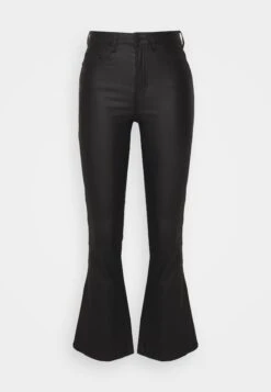 Noisy May Petite Nmsallie Hw Flare Coated Pants Petite - Pantalon Classique - Black -Noisy May de0924844735498382d6a9199f95f872