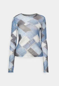Noisy May Nmmissy Judith - T-Shirt À Manches Longues - Medium Blue Denim -Noisy May e16acd77260f4a85af2f297f949f16d5
