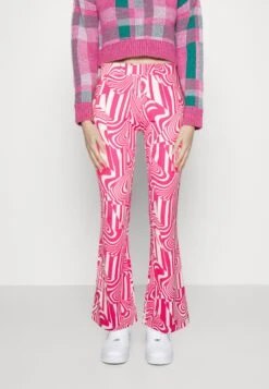 Noisy May Nmlaila Pasa Pants - Pantalon Classique - Pink Yarrow