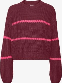Noisy May Pulls Maille Fine Pull-over CHARLIE Femme Rouge