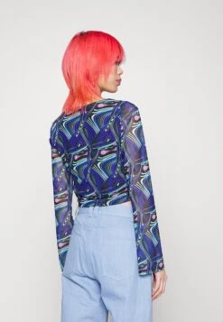 Noisy May Nmlesley Corset Bell - T-Shirt Imprimé - Deep Blue -Noisy May e561226f1a314e759dafb60a14e98756