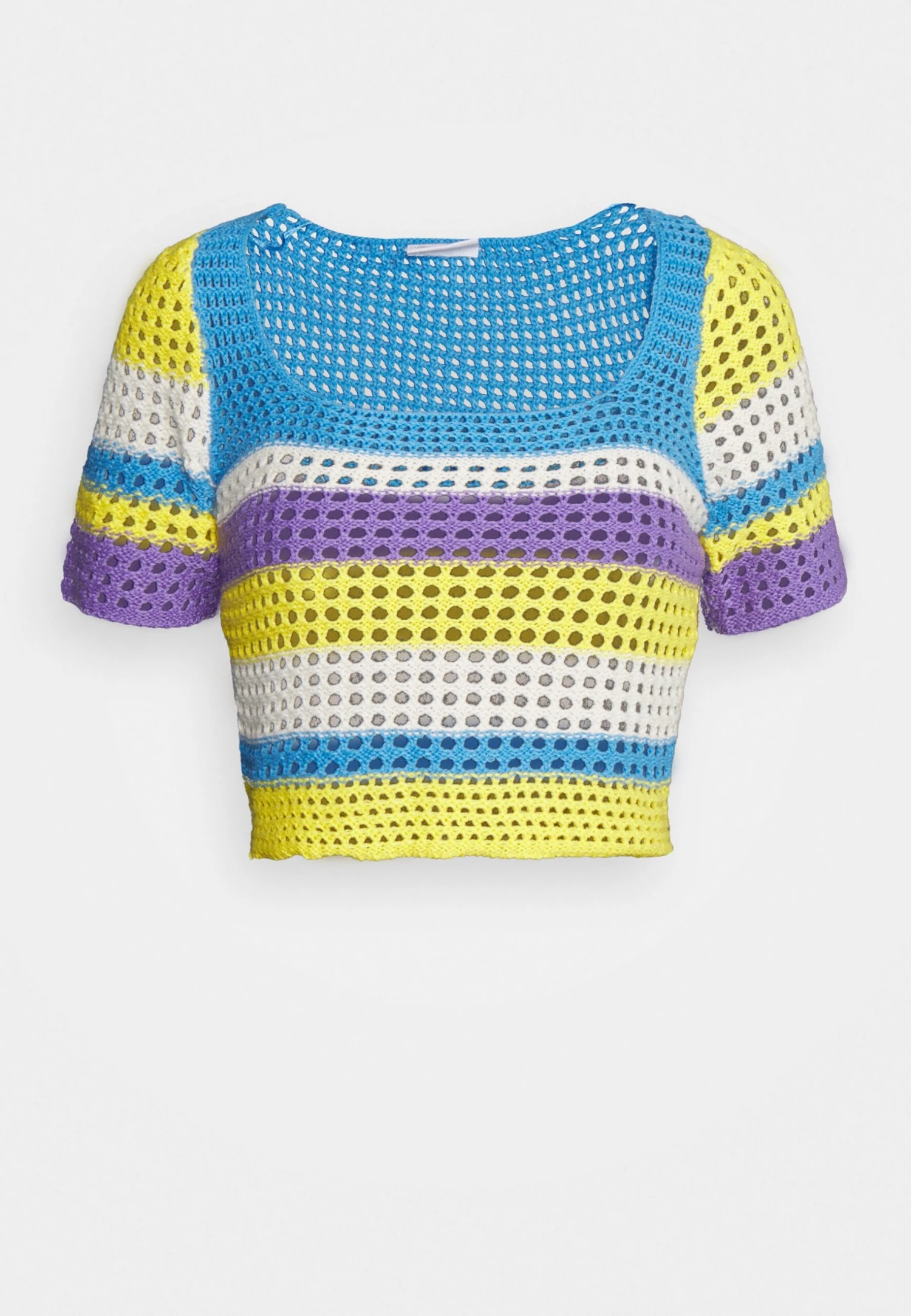 Noisy May Nmkelly Square Neck - T-Shirt Imprimé - Azure Blue/Eggnog/Purple/Habanero 1 Noisy May Nmkelly Square Neck - T-Shirt Imprimé - Azure Blue/Eggnog/Purple/Habanero