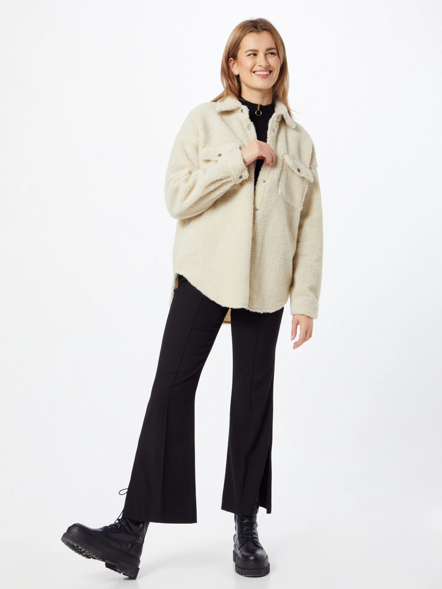 Noisy May Vestes De Mi-saison Veste Mi-saison Sakiran Femme Crème 4 Noisy May Vestes De Mi-saison Veste Mi-saison Sakiran Femme Crème – Image 4