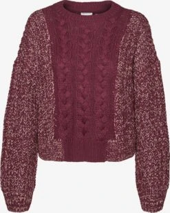 Noisy May Pulls Maille Fine Pull-over Lori Femme Lie De Vin